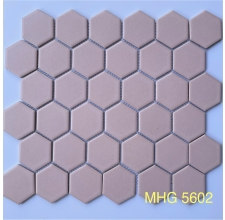 Gạch Mosaic Gốm sứ Lục Giác Men Trơn MHG 5602