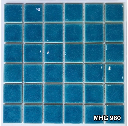 Gạch Mosaic Trang Trí Men Rạn Đơn Sắc MHG 960