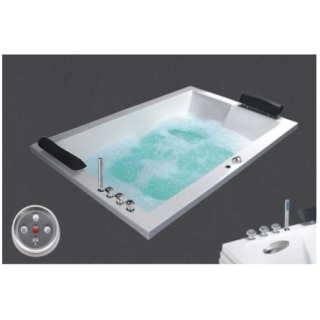 BỒN TẮM CAESAR MT7180C ĐÔI MASSAGE XÂY CÓ ĐÈN 1.8M