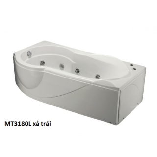 BỒN TẮM MASSAGE CAESAR MT3180L/R CHÂN YẾM DÀI 1.8M