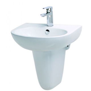 CHẬU LAVABO CAESAR CHÂN NGẮN L2152/P2443