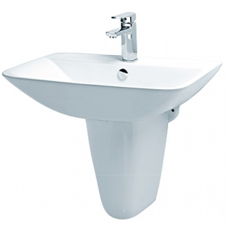 CHẬU RỬA LAVABO CAESAR KÈM CHÂN TREO L2365/P2443