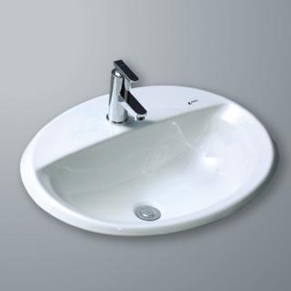 CHẬU RỬA LAVABO ÂM BÀN INAX L-2395V DƯƠNG VÀNH