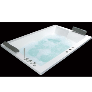 BỒN TẮM CAESAR MT7180L/R(CH) ĐÔI MASSAGE CHÂN YẾM CÓ ĐÈN 1.8M