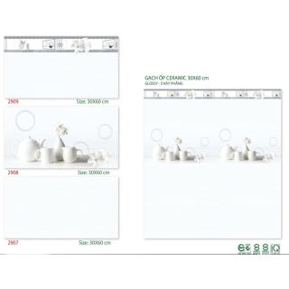 GẠCH ỐP TƯỜNG 30X60 VINLUX 2907- 2909