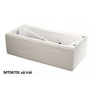 BỒN TẮM MASSAGE 1.7M CHÂN YẾM CAESAR MT0670L/R