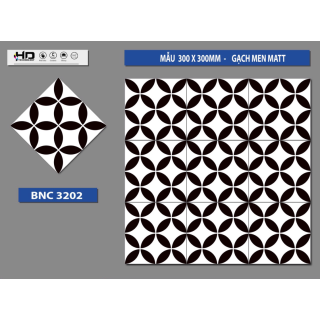 GẠCH BÔNG TRANG TRÍ 30X30 BNC3202