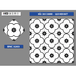 GẠCH BÔNG TRANG TRÍ 30X30 BNC3203