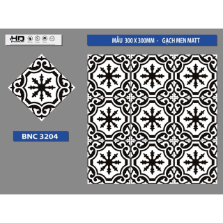 GẠCH BÔNG TRANG TRÍ 30X30 BNC3204