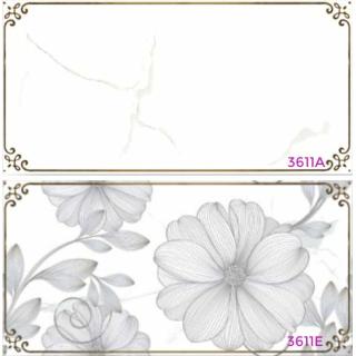 GẠCH ỐP TƯỜNG 30X60 MEN KÍNH KHẮC KIM 3611A - 3611E