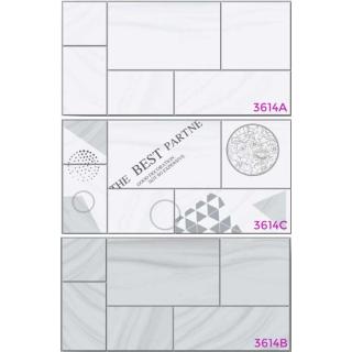 GẠCH ỐP TƯỜNG 30X60 MEN KÍNH KHẮC KIM 3614A - 3614B