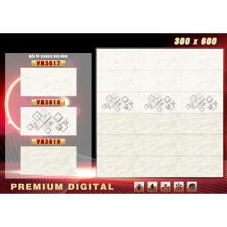 GẠCH ỐP TƯỜNG 30X60 THẠCH BÀN VN3617 - VN3619