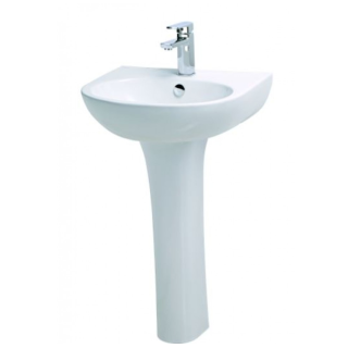 CHẬU LAVABO CAESAR L2152/P2445 CHÂN DÀI