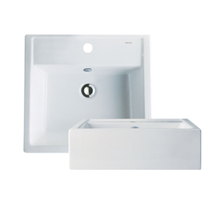 CHẬU RỬA LAVABO CAESAR LF5236 ĐẶT BÀN CHỮ NHẬT