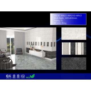 GẠCH ỐP TƯỜNG 40X80 APODIO 48821 - 48921