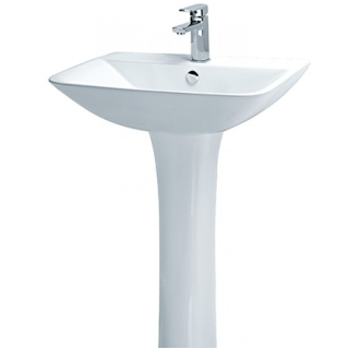 CHẬU RỬA LAVABO CAESAR CHÂN DÀI L2365/P2445