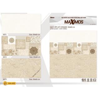 Gạch Ốp Tường Vitto 30x60 Men Bóng Kính Vàng Vân Đá 5071- 5072- 5073- 5295