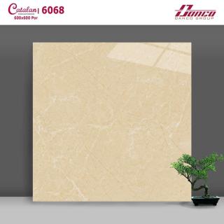 Gạch Lát Nền 60x60 Bóng Kính Vân Vàng Catalan 6068