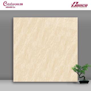 Gạch Lát Nền 60x60 Men Bóng Vàng Vân Mây Catalan 6128