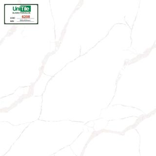 Gạch Lát Nền Vitto 60x60 Bóng Kính Trắng Vân Khói 6208