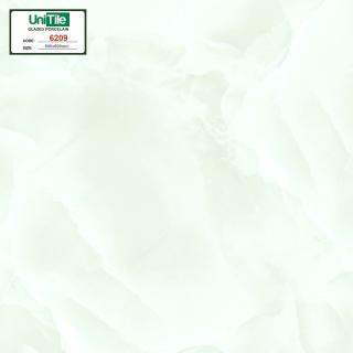 Gạch Lát Nền Vitto 60x60 Bóng Kính Xanh Vân Mây Trắng 6209