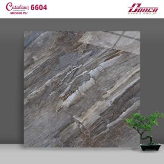 Gạch Lát Nền - Ốp Mặt Tiền 60x60 Vân Đá Xám Xanh Catalan 6604