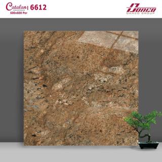 Gạch Lát Nền - Ốp Mặt Tiền 60x60 Vân Đá Vàng Catalan 6612