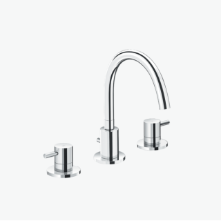 VÒI CHẬU LAVABO INAX LFV-7000B VAN NÓNG LẠNH 3 LỖ