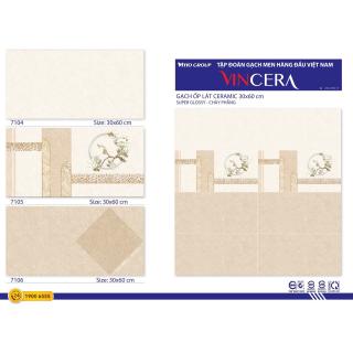 Gạch Ốp Tường Vitto 30x60 Men Bóng Kính Vân Vàng 7104 - 7105 - 7106 - 6372