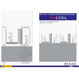 Gạch Ốp Tường Vitto 30x60 Men Bóng Kính Sọc Xám 7107 - 7108 - 7109 - 6373
