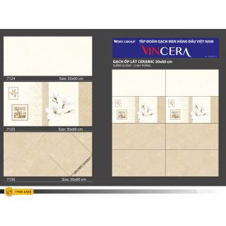 Gạch Ốp Tường Vitto 30x60 Men Bóng Kính Vân Vàng 7124 - 7125 - 7126 - 6378