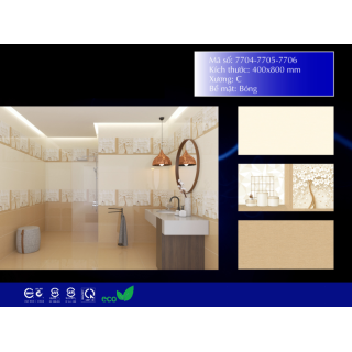 GẠCH ỐP TƯỜNG 40X80 VINCERA 7704 - 7706