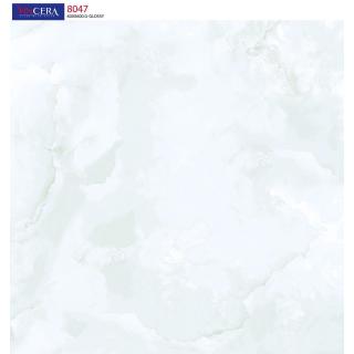 Gạch Lát Nền Vitto 60x60 Bóng Kính Vân Mây Xanh Vincera 8047
