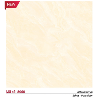Gạch Catalan 80x80 Lát Nền Bóng Kính Vàng Vân Mây 8060