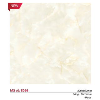 Gạch Catalan 80x80 Lát Nền Bóng Kính Vân Mây Vàng 8066