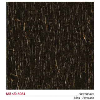 Gạch Catalan 80x80 Lát Nền & Ốp Mặt Tiền Đen Vàng 8081