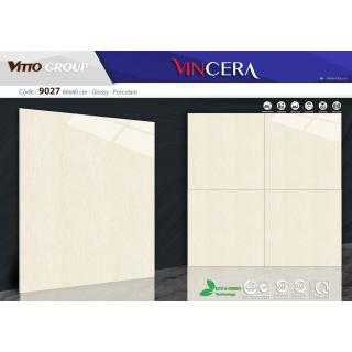 Gạch Vitto 80x80 Đá Bóng Kính Vân Vàng 9027