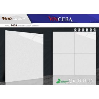 Gạch Vitto 80x80 Đá Bóng Kính Vân Xám Nhạt 9028