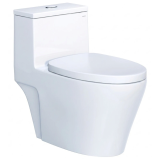 Bồn Cầu CAESAR C1356 (CD1356) 1 Khối Nắp &Ecirc;m