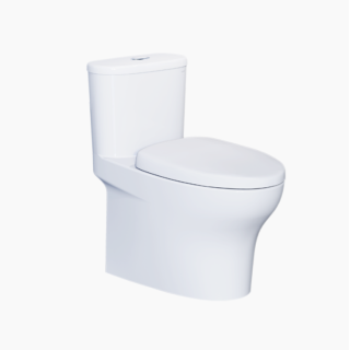BỒN CẦU CAESAR CD1394 MỘT KHỐI NẮP ÊM