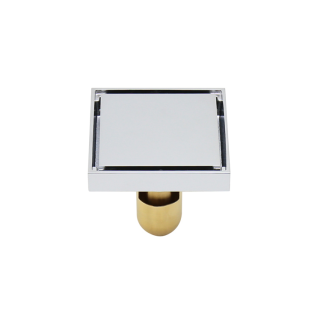 PHỄU THOÁT SÀN KANLY MẠ CHROME BẰNG ĐỒNG CHP10