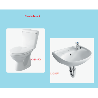COMBO BỒN CẦU INAX C-108VA + LAVABO L-280V