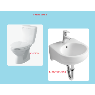 COMBO BỒN CẦU INAX C-108VA + LAVABO L-282V