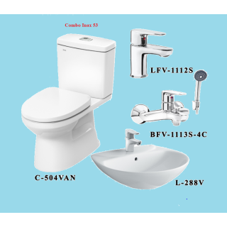 COMBO INAX C-504VA + L-288V + VÒI LFV-1112S + CỦ SEN BFV-1113S-4C