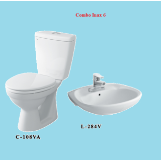 COMBO BỒN CẦU INAX C-108VA + LAVABO L-284V