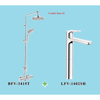COMBO INAX SEN CÂY BFV-3415 + VÒI LAVABO LFV-1402SH