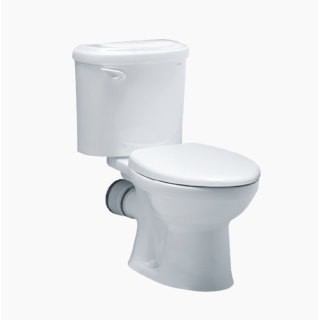 BỒN CẦU CAESAR CPT1332 HAI KHỐI THOÁT NGANG XẢ GẠT