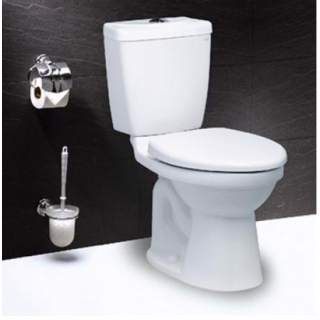BỒN CẦU CAESAR CTS1325 HAI KHỐI 1 NHẤN NẮP ÊM