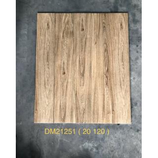 Gạch Giả Gỗ 20x120 Trung Quốc Đá Mờ Sọc Gỗ Nâu Vàng DM21251
