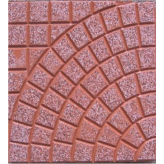 GẠCH VỈA HÈ 40X40 TERRAZZO CÁNH QUẠT ĐỎ